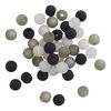 Mélange de perles polaris, 6 mm, 45 pc. Noir