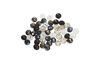 Glass cut beads, 8 mm, 45 pieces