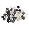 Perles toupies en verre, Ø 8 mm