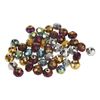 Perles toupies en verre, Ø 8 mm Métallisé