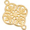 Pendentif connecteur « Ornement » Or