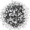 Strass, 1400 pc., 2,5 mm Cristal