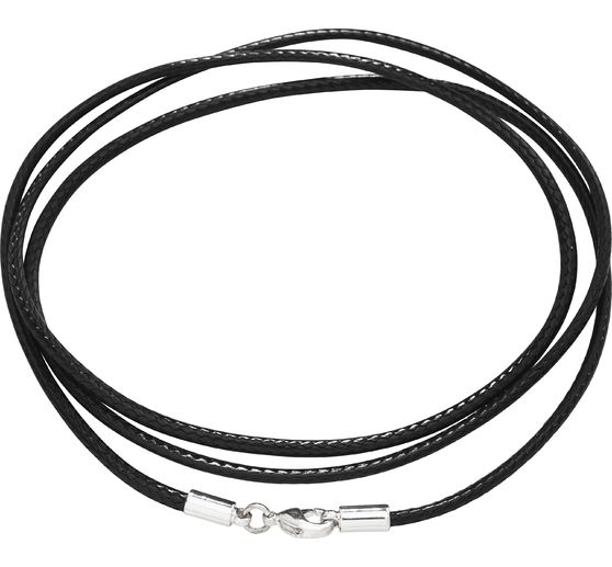 Collier Frame en coton, Noir, env. 70 cm