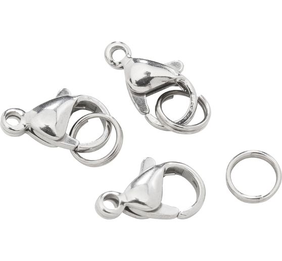 Fermoirs mousquetons, 3 pc.