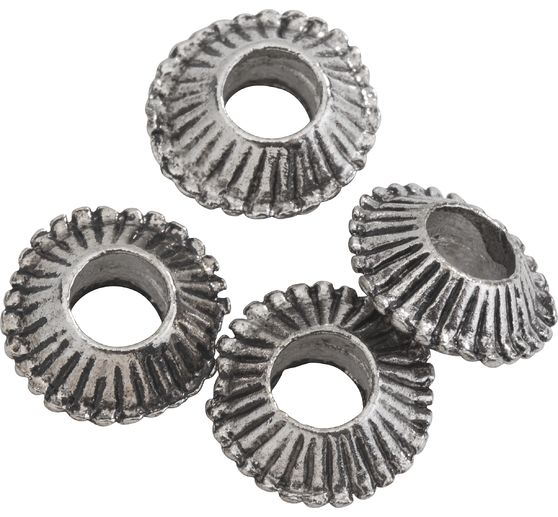 Perles en métal, 4 pièces