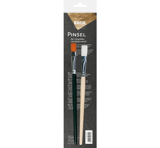 Set de 2 pinceaux KREUL « Dorure »