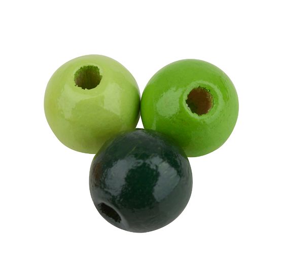Set de perles en bois, Ø 0,8 mm, 85 pc.
