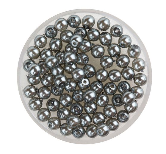 Perles en verre cirées « Renaissance », 4 mm