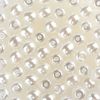 Perles en verre cirées « Renaissance », 4 mm Blanc neige