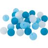 Mélange de perles polaris, 10 mm, 30 pc. Bleu