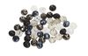 Perles toupies en verre, Ø 8 mm, 45 pc.