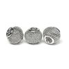 Perles grillage à gros trou, 3 pc., env. 14 x 11 mm Vieil argent