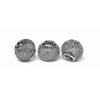 Perles grillage à gros trou, 3 pc., env. 12 x 10 mm Anthracite