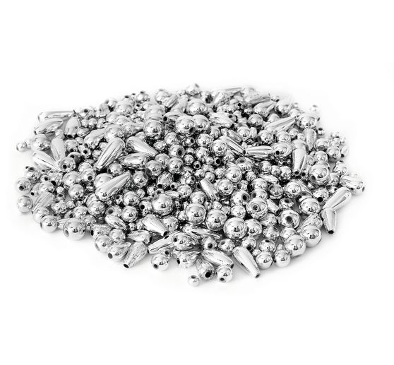 Assortiment de perles métallisées