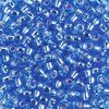 Rocailles Miyuki silverlined light safir