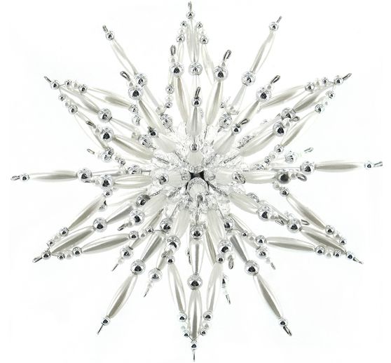 Set complet étoile en perle « Silver-White »