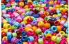 Perles en plastique VBS « Assortiment multicolore », 500 g