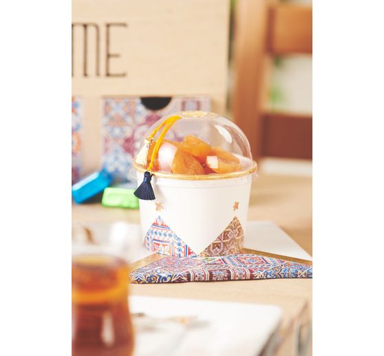 Boîte à thé avec 3 tiroirs et fenêtre VBS