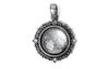 Vintage-Decoration pendant with Cabochon "Round"