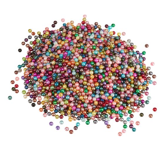 Perles cirées VBS « Multicolore », Ø 6 mm, 250 g