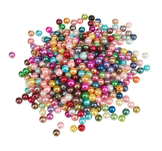 Perles cirées VBS « Multicolore », Ø 10 mm, 250 g