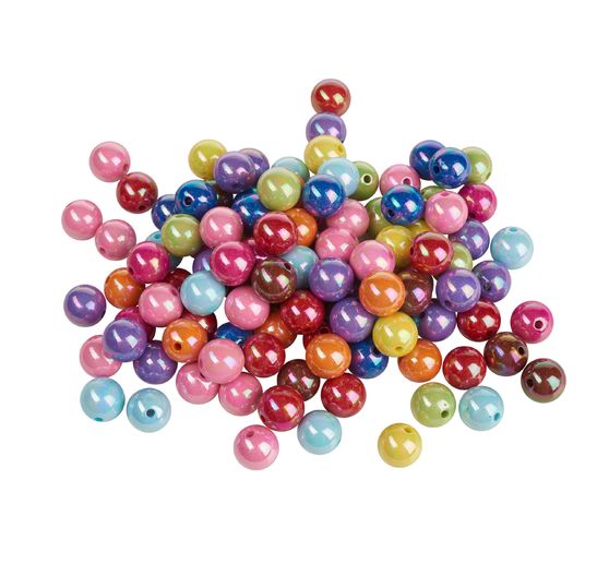 250 g de perles acryliques opaques-multicolores, Ø 1,5cm, Gros acheteurs VBS