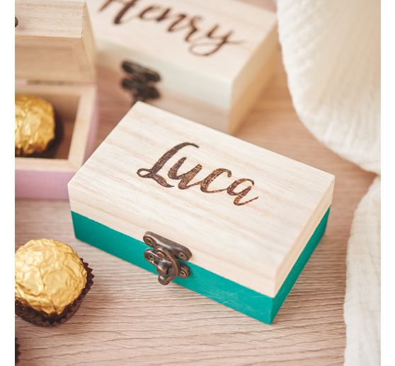 Coffrets en bois VBS, 8 pc., 10 x 3,8 x 5,9 cm