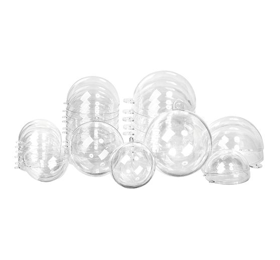 Boules en acrylique VBS « Assortiment », set de 18