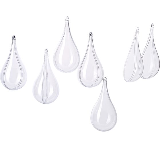 VBS Acrylic form "Drops", 11 cm, 6 pcs.