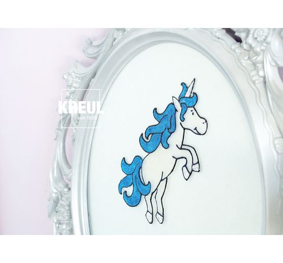 Peinture Relief Pour Verre Window Pen - Couleur Violet Pailleté, Applicateur Pointe Fine 29 Ml, Pour Décorer Vitres Et Miroirs