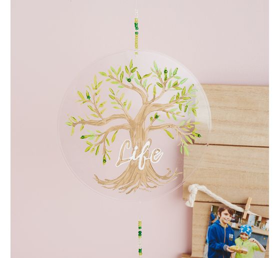 Acrylic separating-/painting disc "Round", &Oslash; 16 cm