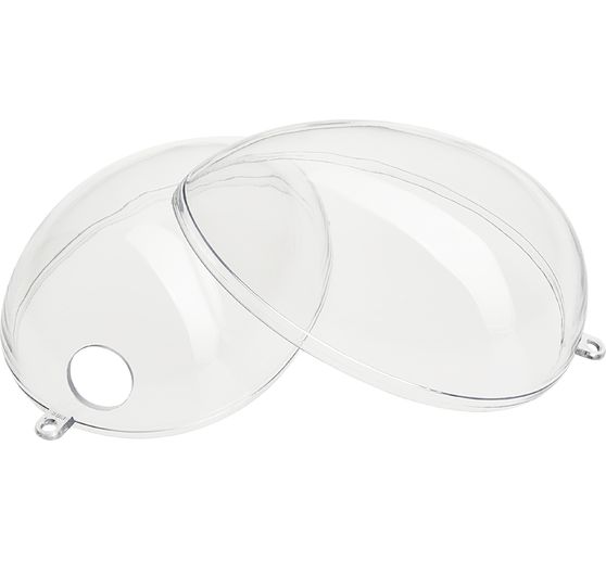 Acrylic egg with hole, 10 cm