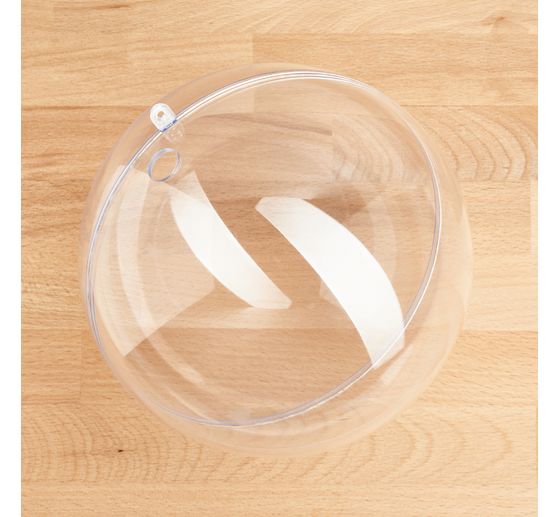 Boule acrylique avec perc&eacute;e, &Oslash; 18 cm