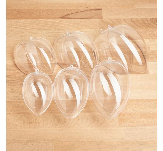 VBS Acrylic egg with hole "Assorted", set of 6