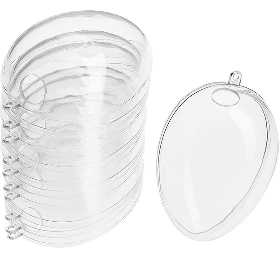 VBS Acrylic egg with hole, 6 pcs.