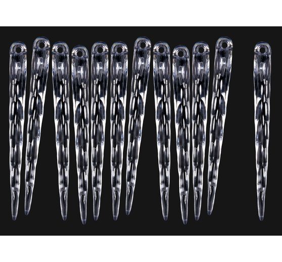 Stalactite de glace plastique, 12 pc.