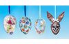 Forme en acrylique « Art floral », Œuf 16 cm