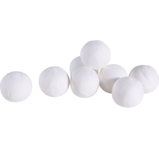 Boules en ouate, Blanc, env. Ø 40 mm, 8 pc.