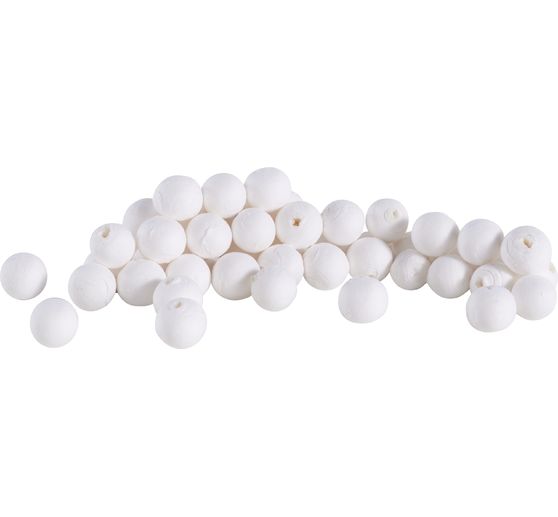 Boules en ouate « Blanc », Ø 10 mm, 50 pc.