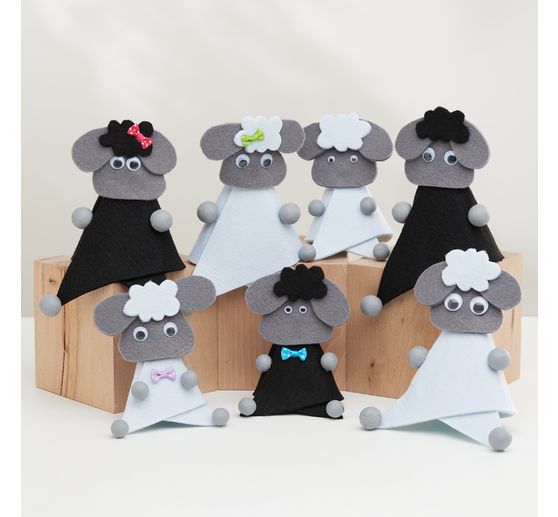Kit créatif VBS « Moutons en feutrine »