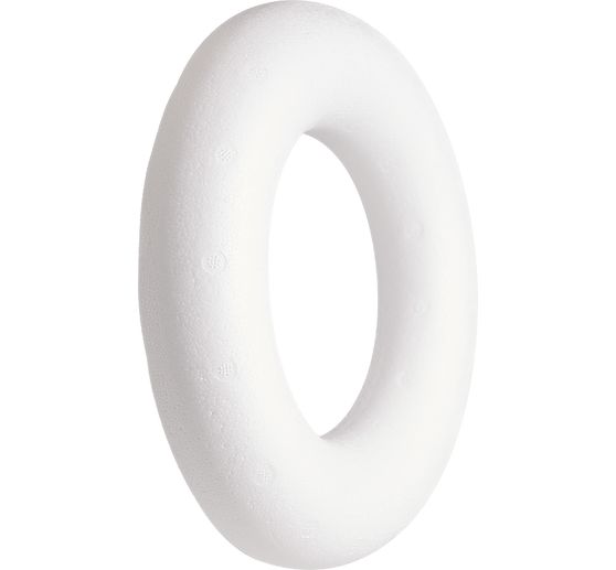 Demi-Anneau en polystyrène (Romain), blanc, Ø env. 22 cm