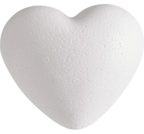 Polystyrene figure Heart, rounded