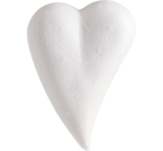 Cœur en polystyrène, forme goutte