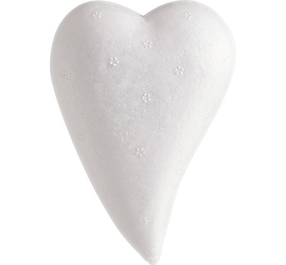 Cœur en polystyrène, forme goutte