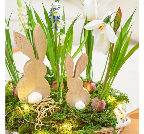 Lapins en bois VBS « Bommel et Bonnie »