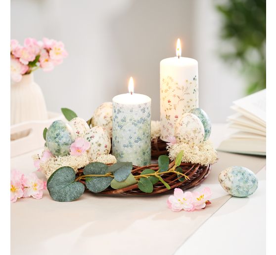 Bougies cylindriques « Pure Natural Wax », Ø 6 x 13 cm