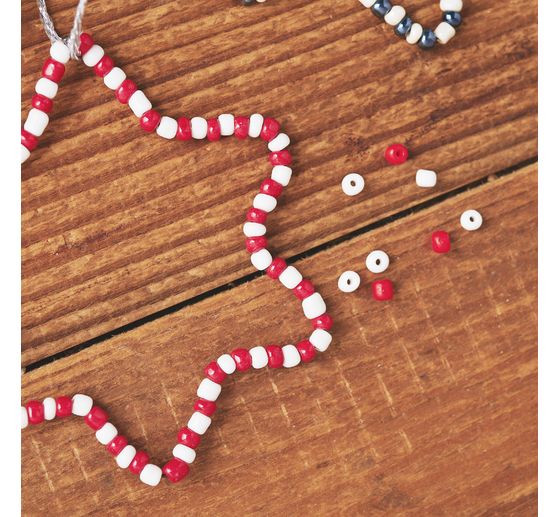 Set de perles en verre VBS « Rocailles »