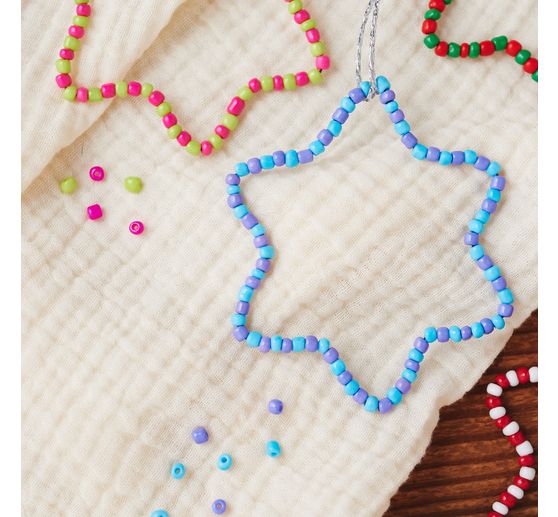 Set de perles en verre VBS « Rocailles »