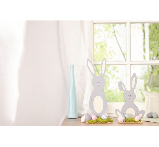 Œufs déco VBS, 10 pc., env. H 6 cm, Blanc