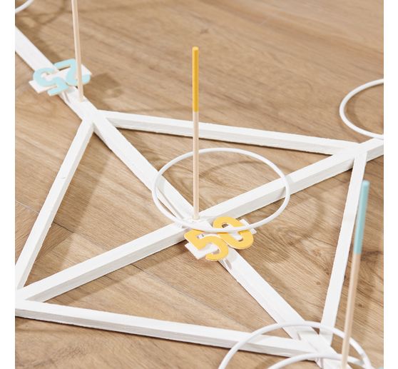 Anneau en métal « Cercle », Blanc